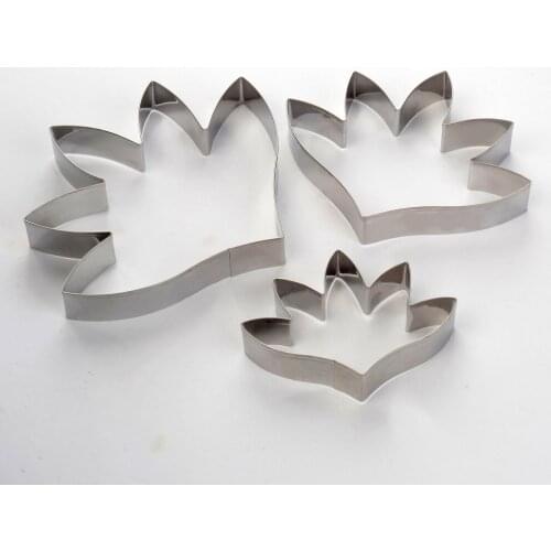 Stainless Steel Peony Flower Leaf Biscuit Fondant Cake Cookie Cutter Baking Mold Cookie Cutters Baking Tools Biscuit Mold