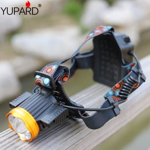 Portable USB charging High Power flashlight lantern T6+COB led Headlamp + 18650 Battery Outdoor camping headlight