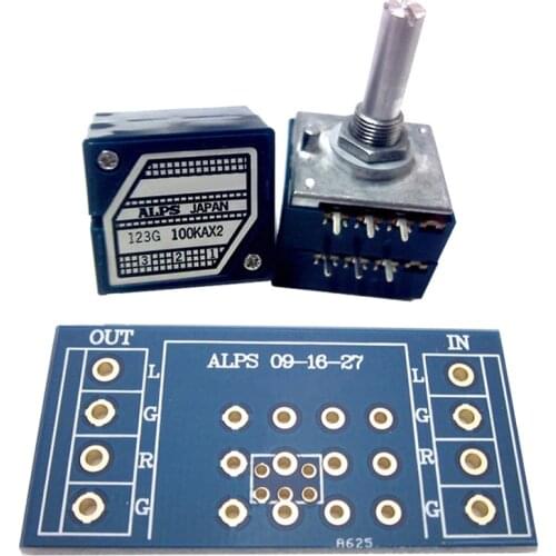 Audio Volume Control Rotary Potentiometer 100K RK27 Type Round Shaft With PCB EL203