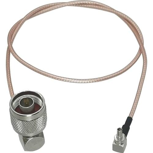 RG316 N Male Plug Right angle to CRC9 Male Plug Right angle RF Jumper pigtail Cable 4inch~50M RF Coaxial connector