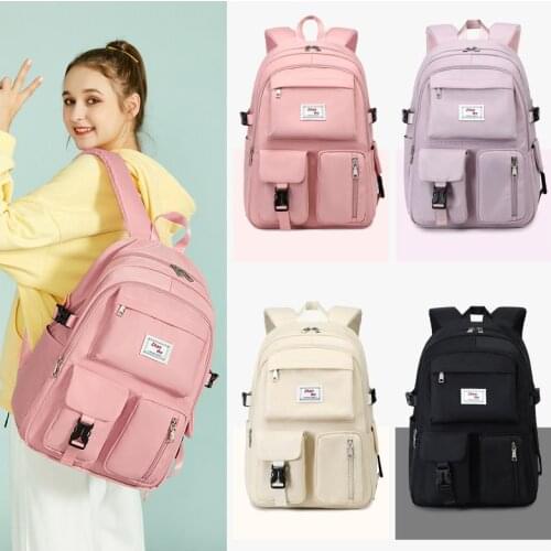 ABQP 15.6" Laptop Backpack For Women Large Capacity Waterproof Girl School Backpack Multifunction Female Travel Backpack Bags