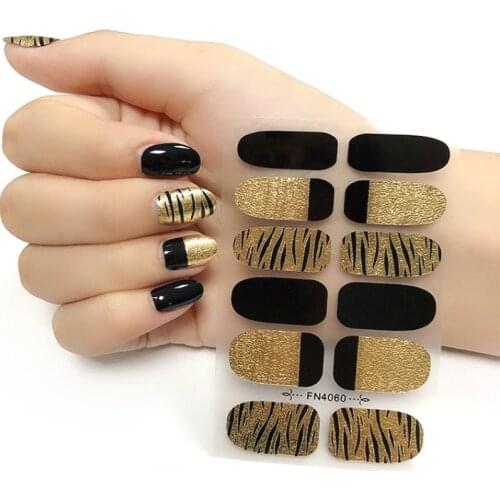 Light Luxury 3D Gold Stamping Nail Patch Applique Ancientry Full Cover Nail Stickers Nail Polish Nail Decoration Nails Sticker