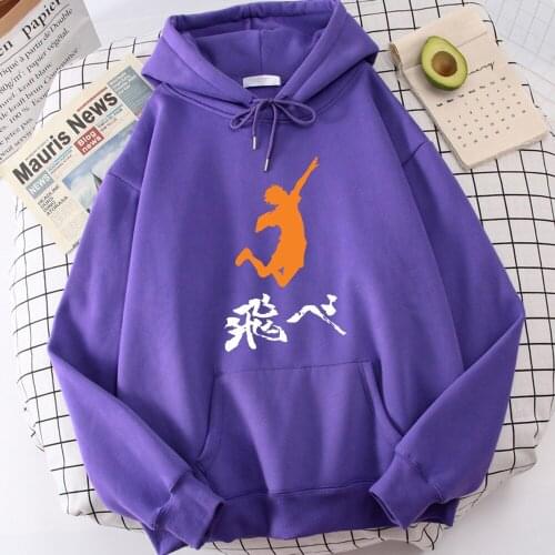 Hoody Haikyuu Fly Letters Harajuku Anime Mens Hoodies Street Korean Men Sweatshirts Long Sleeve Punk Pullover Mens Rock Clothes