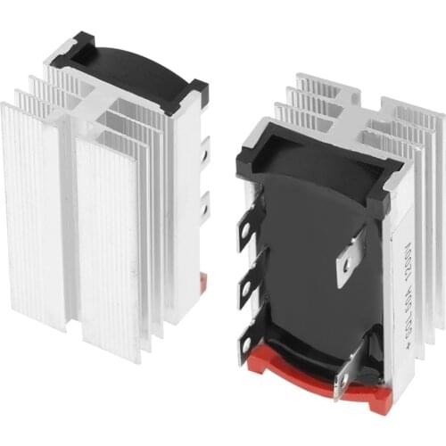 2PCS 50A 1200V Aluminum Metal Case 3 Three Phase Diode Bridge Rectifier 50Amp 2.4*1.4*1.6inch Bridge Rectifier Electronica