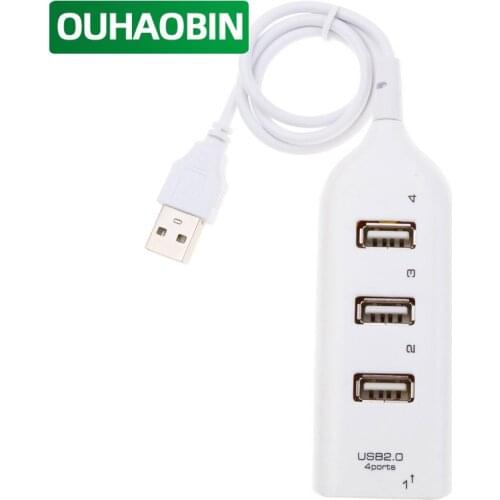 USB 2.0 High Speed Hub Adapter 4 port for Laptop PC Windows Computer Universal Splitter Multi Socket Splitter Cable Accessories