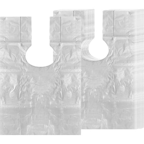 100 Pieces Disposable Hairdressing Cape, Protection Hairdressing Shawl