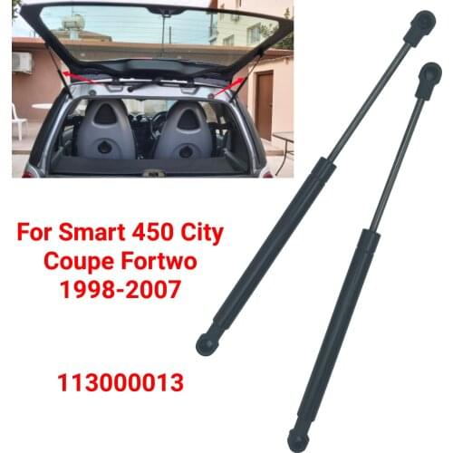 2x Car Rear Trunk Tailgate Lid Shock Strut Damper Lift Support Gas Rod 113000013 For Smart 450 City Coupe Fortwo 1998 - 2007