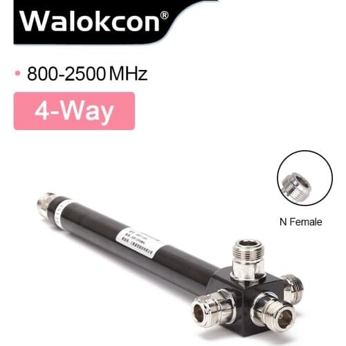 4 way Power Splitter 800-2500mhz low loss Cavity Power Divider For GSM DCS PCS WCDMA 3G Cell Phone Signal Booster Repeater