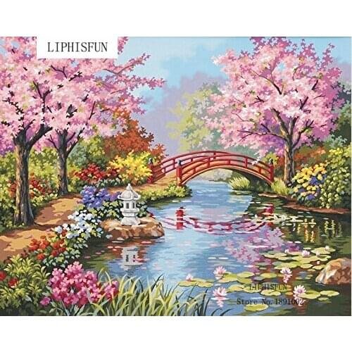 5D Full Drill DIY Diamond Painting Flowers Scenery Square Rhinestone Diamond Embroidery Cross Stitch Diamond Home Decor