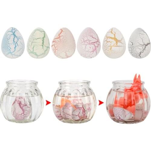 6Pcs Cute Magic Hatching Growing Dinosaur Eggs Novelty Gag Toys For Child Kids Educational Toys Gifts Add Water Growing Dinosaur