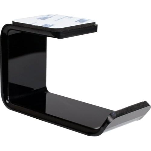 Acrylic Sticker Headphone Bracket Hanger Under Desk Wall Mounted Headset Holder Hook Earphone Sticky Display Stand