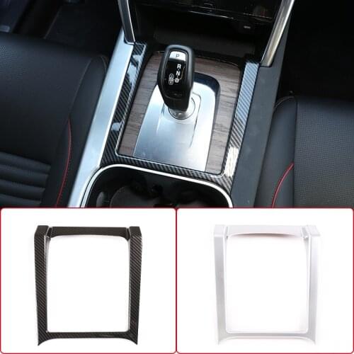 For Land Rover Discovery Sport 2020Car Interior Accessories Central Control Gear Frame Cover Decoration ABS Carbon Fiber Sticker