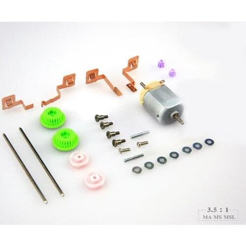 Free Shipping 1Set Tamiya Dual Shaft Motor With 3.5:1 Gears For MA/MS Chassis 15349 Spare Parts For Tamiya Mini 4WD Car