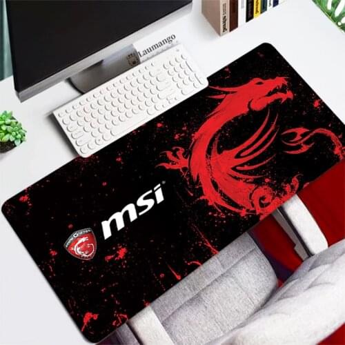 MSI Reddragon Mouse Pad Large XXL Gamer Rubber Pad Gaming Mousepad to Keyboard Laptop Computer Speed Mice Mouse Desk Play Mats