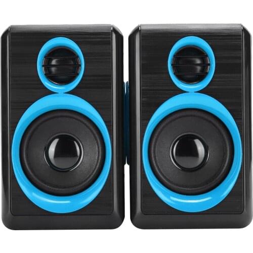 FT-165 USB2.0 Diaphragm Brushed Panel Mini 360° Stereo Speaker Portable Music Player For Desktop Laptop Computer