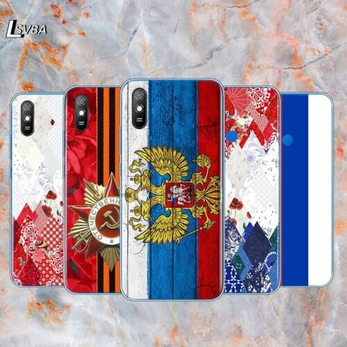 Russia flags Emblem For Xiaomi Redmi K30 K30i K30S Ultra 10X 8 8A 7 6 K20 Pro 7A 6A S2 GO 5 5A 4X Plus Phone Cases