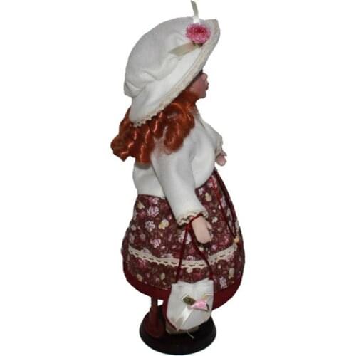 Handmade Victorian Porcelain Doll Collectible 16inch Porcelain Doll Figurine