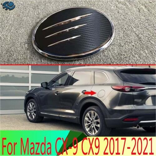 For Mazda CX-9 CX9 2017 2018 2019 Decorate Accessories fuel tank cap cover car-styling trim oil fuel cap protective
