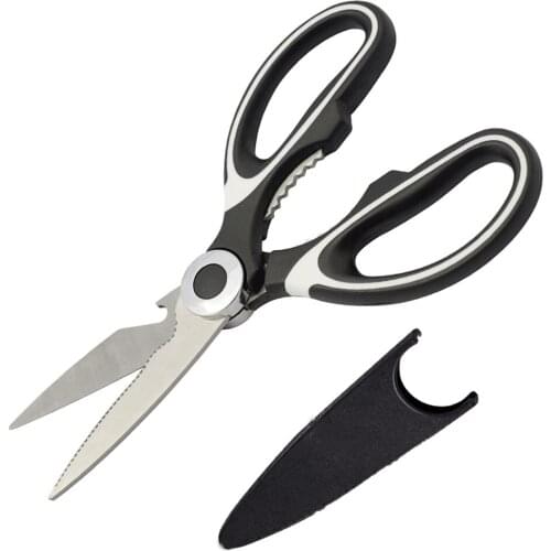 8" Kitchen Shears Scissors Heavy Duty Sharp Multi-Purpose Stainless Steel Chicken Bone Meat Poultry Utility Kitchen Accessories