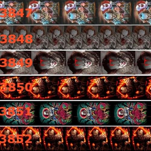 10yards - different sizes - Movie 'Stephen Kings it' Grossgrain ribbon - Movie character ribbon