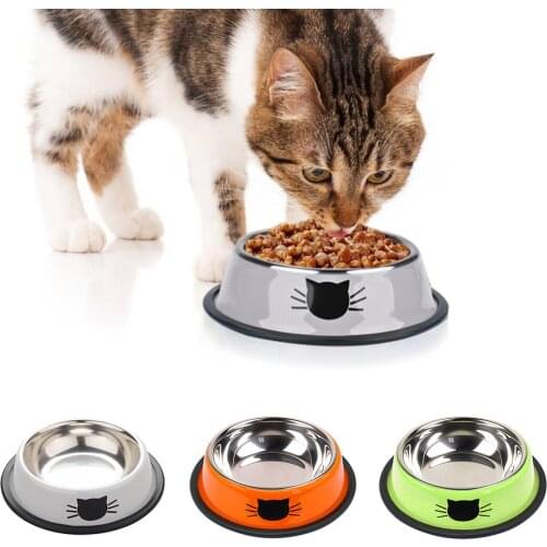 Stainless Steel Pets Dog Bowl Travel Food Bowls For Cats Dogs Outdoor Drinking Water Pet Dog Dish Feeder Tableware Dropshipping