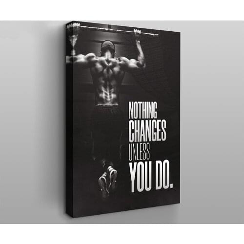 Motivational Quote High Quality Canvas and Poster Print Wall Art Motivational Decorative Painting for Gym Room Cuadro Home Decor