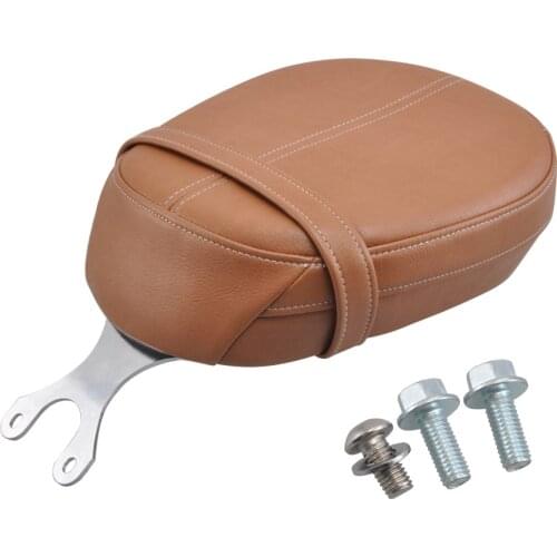 Motorcycle Accessories Leather Passenger Pillion Seat For Indian Scout 15-19 Scout Sixty 16-19 Brown