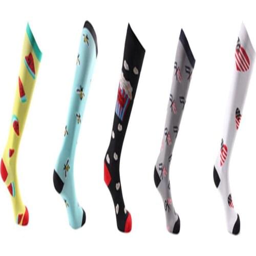 10pcs=5pair New compression medical care socks for men and women Leg support socks grade compression