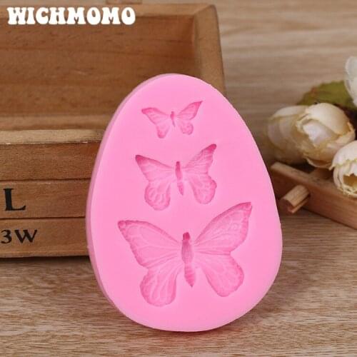 New 1PCS Three Butterfly Charms Pendant Craft DIY UV Resin Liquid Silicone Molds for Earring Necklace Decorations Making Jewelry
