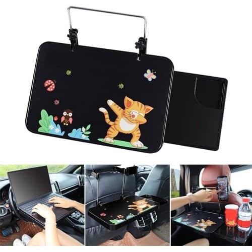 Newly Car Folding Table Portable Multifunctional Notebook Cup Stand for Eatting Studying Working Easy Installation
