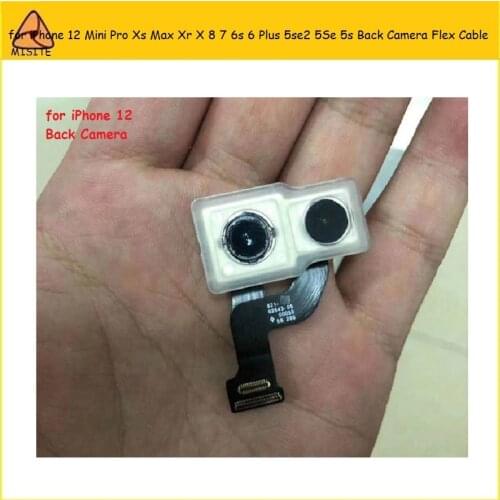 1Pc Tested Original Phone Rear Camera for iPhone 12 Mini 11 Pro Xs Max Xr X 8 7 6s 6 Plus 5Se2 5Se 5s Back Face Big Camera Flex