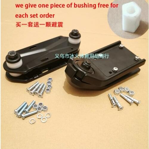 Water bridge surf skateboard trucks adapter pu bushing surf skate Bridges Skateboard silver black colors plus rear adapter