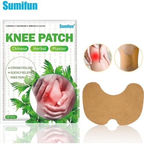 Sumifun 12Pcs/Bag New Knee Plaster Sticker Wormwood Extract Knee Joint Ache Pain Relieving Arthritis Rheumatoid Patch K04601