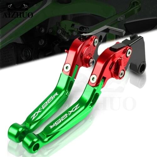 Motorcycle CNC Adjustable Folding Brake Clutch Lever FOR KAWASAKI ZX25R ZX 25R 2020 2021 With ZX-25R LOGO Handbrake Accessories