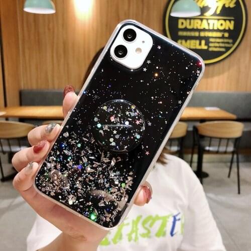 Bling Soft Case For coque Samsung Galaxy J4 J6 A6 A8 Plus 2018 A21 A51 S9 S10 S20 Plus Etui Case Fundas