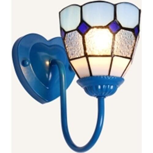 Mediterranean Single Head Wall Light Bedroom Bedside Lamp Living Room Background Wall Corridor Wall Light