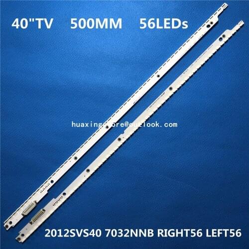 2 PCS LED backlight strip for Samsung UE40ES6710 UE40ES5500 ue40es5500w UA40ES6100 UE40ES6800 BN96-21461A 21460A UE40ES6710U