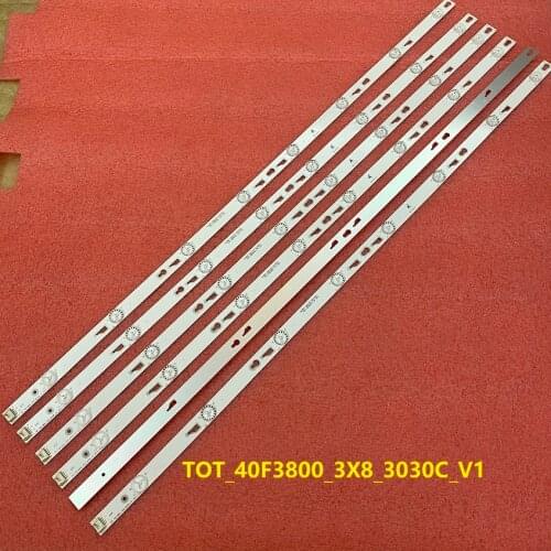30pcs/lot LED backlight for TCL 40FD2700 40FS3750 40FS3800 40FS3850 L40F3303B L40F3301B Thomson 40FA5405 TOT_40F3800_3X8_3030C