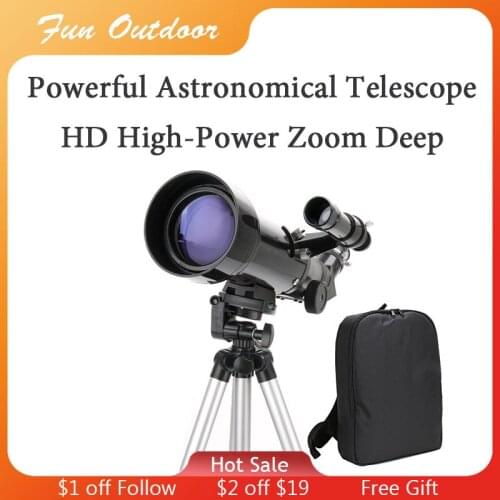 Powerful Astronomical Telescope Professional HD High-Power Zoom Monocular Portable Tripod with Bag Deep Space Star View Moon
