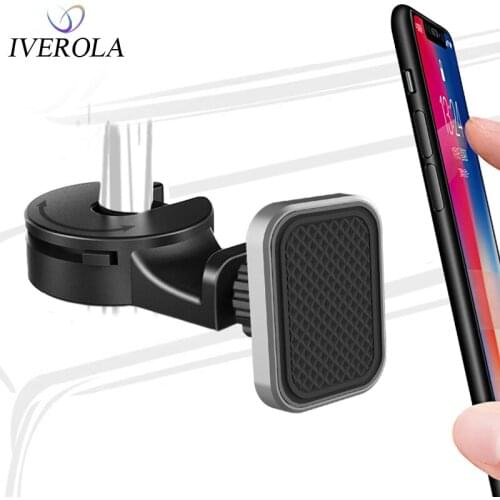 Univerola Magnetic Car Phone Holder Universal Car Back Seat Headrest Holder 360 Degree Rotation Holder For iPhone/ xiaomi Phone