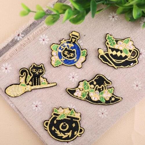 High quality new embroidered insignia flower coffee hat DIY clothing decorative patches stick stick cloth