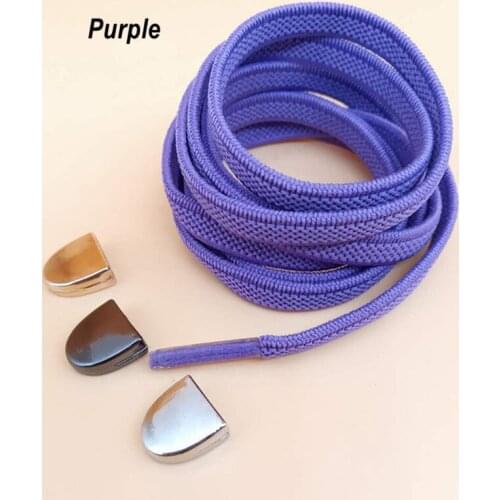 Outdoor Leisure Sneakers Safety Flat Shoelace Kids And Adult Unisex Metal buckle D-shaped Lazy laces No Tie Elastic Shoelaces