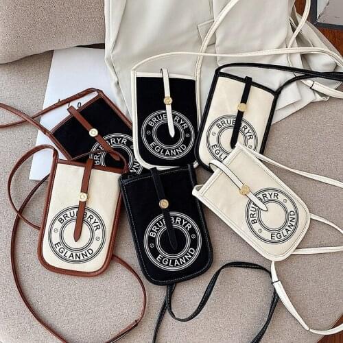 2021 New Trending Mobile Phone Mini PU Women Black Clutch Letter Purse Handbag Flap A0428