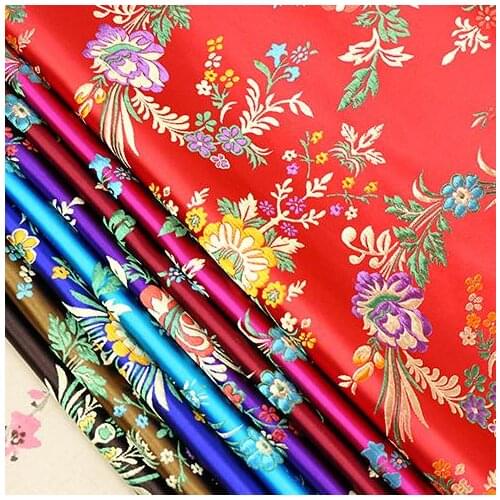 70cm*100cm COS costume brocade dress fabric silk satin kimono dress costume traditional clothing fabrics women dress diy fabric