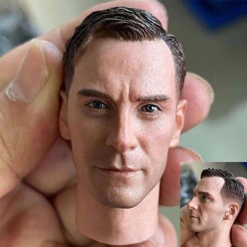 1/6 WWII Estonian Division Head Sculpt PVC Male Head Carving Model Fit 12'' Action Figure Dolls