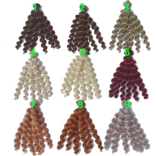 1 piece 20cm length excellent high qualtity thick doll hair 1/3 /1/4 1/6 bjd curly BJD wigs SD doll hair