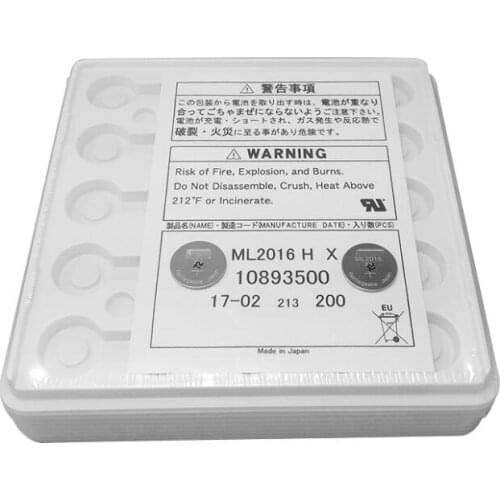 20PCS Rechargeable Battery ML2016 3V 2 PCS Lithium Button Built-in Coin Watch Cell Batteries ML 2016 Replaces CR2016