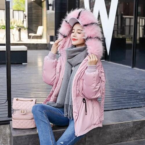2019 Direct Selling Cotton Winter New Jackets Student Bf Bread Color Even Heavy Seta Lead Small Cotton-padded Jacket Loose Coat