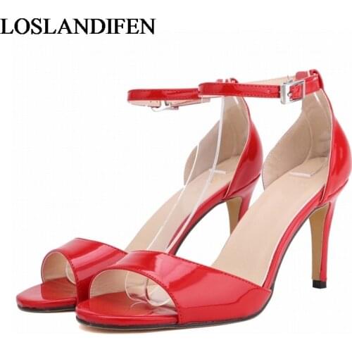 2020 Summer Rome Women Sandals Brand Design Fashion High Heels Ankle Strap Sandal Luxcury Gladiator Ladies Shoes NLK-C0038