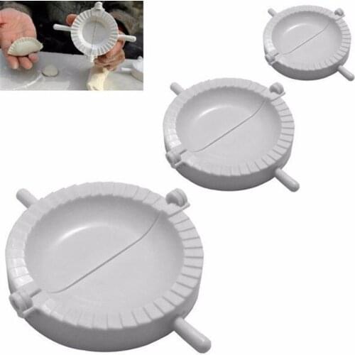 3Pcs 7CM/8CM/10CM Kitchen Dumpling Molds plastic Dough Press Dumpling Pie Ravioli Mould Cooking Pastry Chinese Food Jiaozi Maker